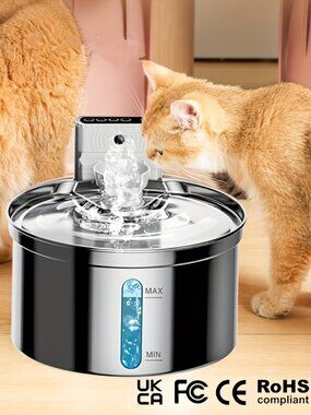 NPET Wireless Pet 3.5L/118oz Automatic Cat Water Fountain